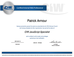 CIW JavaScript Specialist Certification